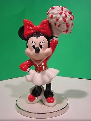 LENOX Disney MOUSEKETEER CHEER MINNIE Cheerleader Mouse Figure Mickey NEW In BOX • $54.95