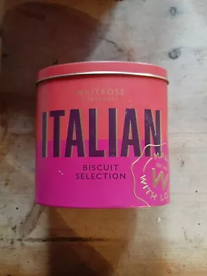 Waitrose Christmas Italian Biscuit Selection Xmas Special Tin Empty • £2.25