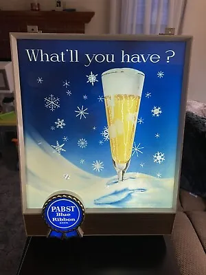 Vintage  Lighted Motion Snowflake Beer Sign • $450