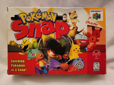 $70 • Buy Pokemon Snap (Nintendo 64, 1999) Box Manual W/o Stickers, Great Condition