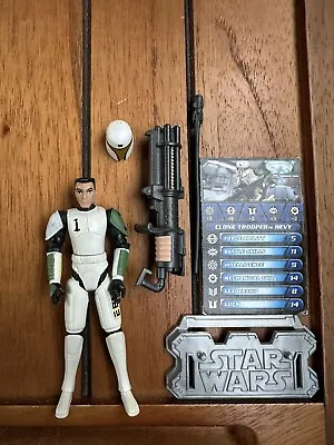 Star Wars The Clone Wars Clone Trooper HEVY Heavy Trainig Armor Figur TCW Hasbro • $23.59