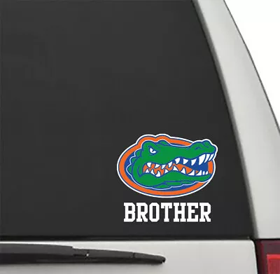 Florida Gators BROTHER W/ Gator Head #2 Vinyl Decal UF Sticker Car Truck Window • $3.95