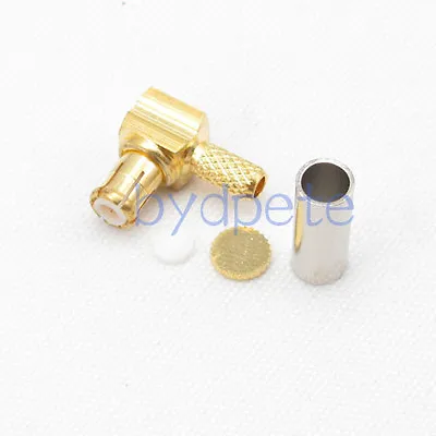 $1 • Buy MCX Male Right Angle 90 Degree RF Connector Crimp For RG174 RG316 RG178 Cable