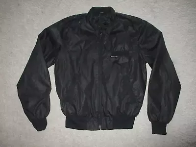 Vintage Black MEMBERS ONLY Cafe Racer Jacket Size 40 NO Fading Dark Black • $25