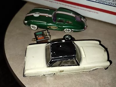 1964 Ideal Motorific Cars Jaguar & Mercedes + Motor + Wheel See Pics! • $25