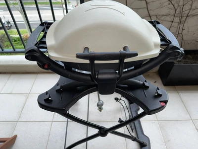 $195 • Buy Weber Q1000 Gas Grill Stainless Steel Burner Portable BBQ With Accessories