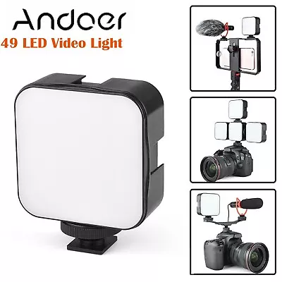 Andoer Video Photography LED Fill Light 5W 6500K Lamp For Canon Nikon Sony DSLR • $18.79
