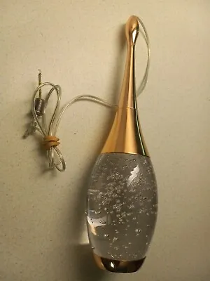 1-Light Teardrop Crystal Pendant Light Mini LED Ceiling Hanging Light Bubble Pen • $35