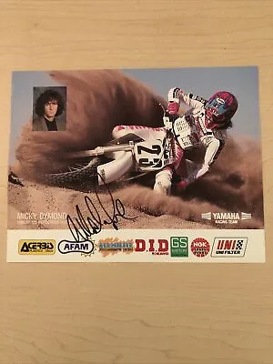 Micky Dymond Motocross Autographed Signed Photo - Team Yamaha - Vintage • $49