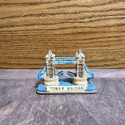 Tower Bridge Ceramic Souvenir Tourist Figurine 2” X 2” X 2” • $9