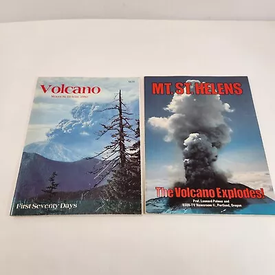 Mt St Helens Books First Seventy Days The Volcano Explodes 1980 Softcover • $24.99