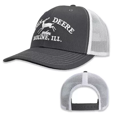 John Deere White Moline 112 Trucker Cap • $25.27