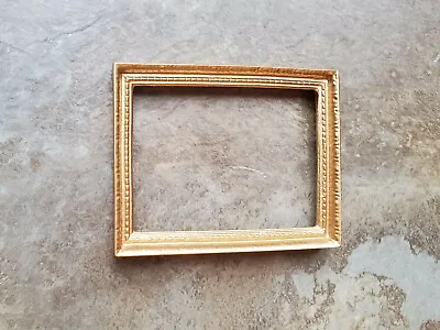 Dollhouse Picture Frame Gold For Paintings 1:12 Scale Miniature 2 3/4 X 2 1/4 • $4.75