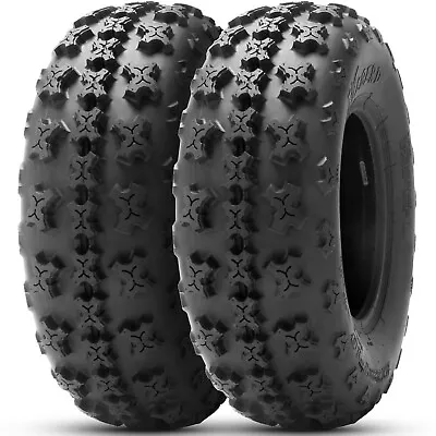 Set 2 22x7-10 Sport Quad ATV Tires 4Ply 22x7x10 Heavy Duty Tubeless Racing Tires • $65.99