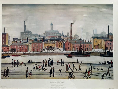 £20 • Buy L S Lowry Framed Print.   NORTHERN RIVER SCENE