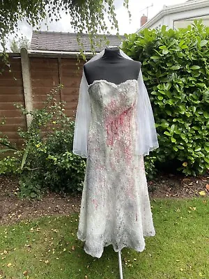 £35 • Buy Zombie Ghost Corpse Bride Halloween Outfit Costume Fancy Dress Size 12