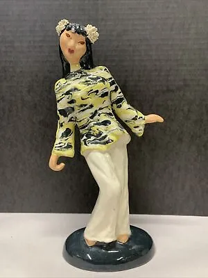 HEDI SCHOOP FIGURINE ORIENTAL WOMAN  12” California Ceramic • $27.50