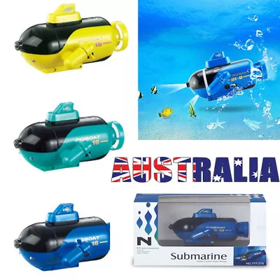 Mini RC Submarine Boat 4CH Electronic Ship Subs Diving Toy Waterproof Ponds New • $41.29