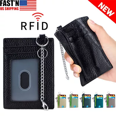 Lock Slim Wallet Secure Men Women RFID Blocking Money Credit Card Holder Wallets • $7.89