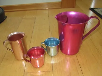 MCM Vintage Anodized Aluminum Pitcher Handled Cup Pourer (Q628) • $17.99