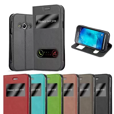 Case For Samsung Galaxy XCOVER 3 Phone Cover Protection Window Book Wallet • £10.99