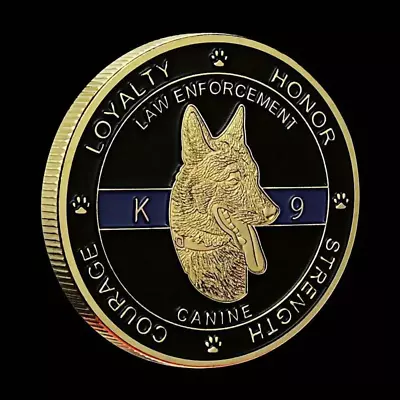 Police K9 Challenge Coin-Excellent Gift-Shipped Free Fm The *U.S. To U.S.* • $6.95