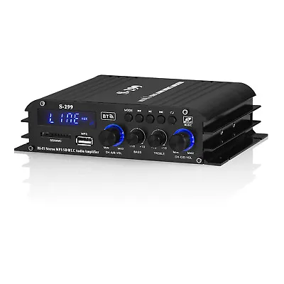 S299 4 Channel Bluetooth Digital Amplifier For Home/Car Speaker Audio Power Amp • $49.99