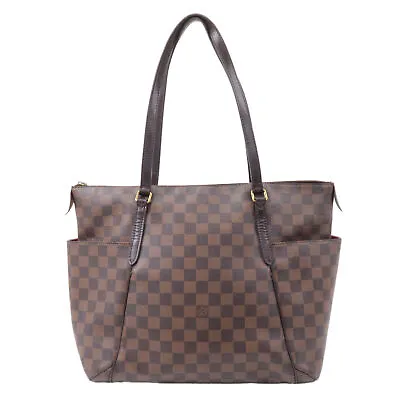 Authentic Louis Vuitton Damier Totally MM Shoulder Bag Brown N41281 Used F/S • $454.75