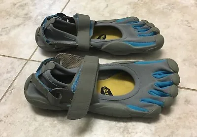 Vibram FiveFingers Shoes Sz 38 Women's Sprint W1156 Grey/Hawaiian  • $51