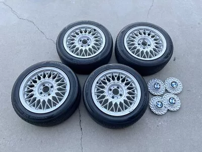 BMW E30 325ix Basketweave Wheels 15x7  Et41. Almost New Hankook Ventus V2 Tires • $1600