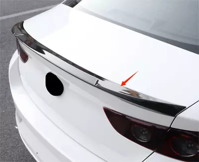 Rear Spoiler Wing V Style Cover Trim For 2019-2023 Mazda 3 Axela ABS Black Sedan • $80.09