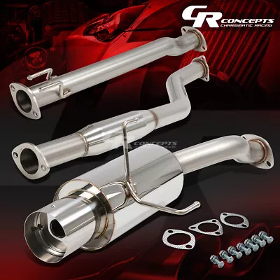 4 MUFFLER TIP CATBACK RACING EXHAUST SYSTEM FOR 2002-2005 HONDA CIVIC Si EP3 SiR • $145.95