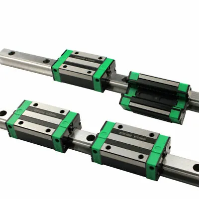 New 2PCS HGH20 Linear Guide Rail 300-800mm+4PCS HGH20CA Slider Block Kits UK • £46.99