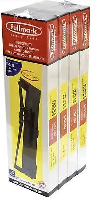4x Fullmark N617BK Compatible Black Ink Ribbon For Epson FX-890 FX890 (4 Pack) • $26.99