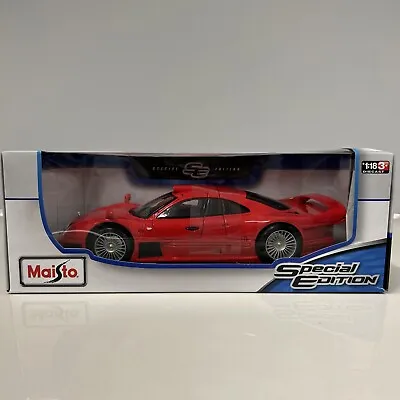 Mercedes-Benz CLK-GTR Street Version Red 1:18 Model Car • $46.95