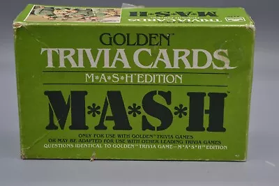 Golden Trivia Card Game MASH Edition 1984 Vintage Complete • $15