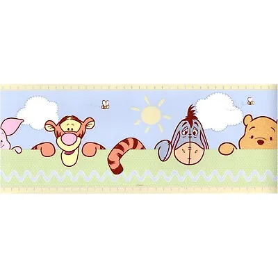 Disney Classic Winnie The Pooh & Friends Peek A Boo Children Wallpaper Border • $29.99