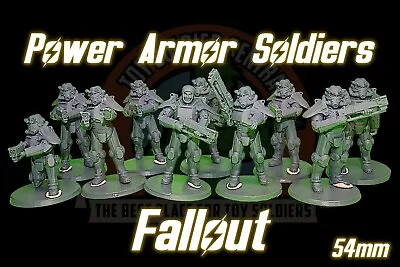 Fallout Toy Soldiers - Power Armor Brotherhood Of Steel Miniatures 54mm (1:32) • $59.99