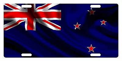 NEW ZEALAND Flag Custom License Plate NATIONAL Emblem WAVE Version  • $13.41