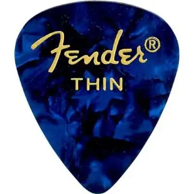 Genuine Fender 351 Premium Picks Blue Moto Thin 12-pack 198-0351-702 • $6.73