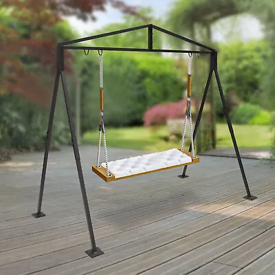 Steel Swing Stand Set Hanging Chair Hammock Stand Frame Outdoor Garden Decor UK • £76
