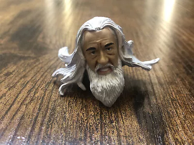 LOTR White Gandalf White Wizard Head Sculpt Only For 6” Figure Custom Foddering • $10