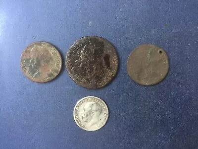 Metal Detecting Finds X 4 Coins. • £4.50