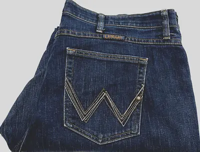 Wrangler Womens Size 19/20 Measured W40 X L32 Q Baby Bootcut Blue Denim Jeans • $59.95