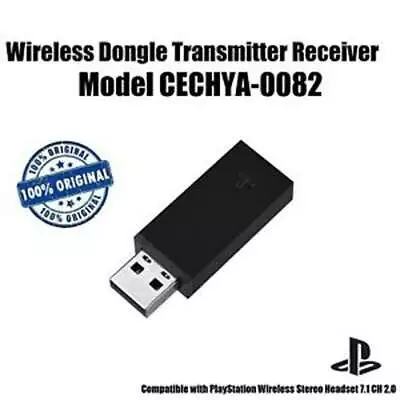 Genuine Sony PlayStation Gold Wireless Headset USB Dongle Receiver CECHYA-0082 • $39.82