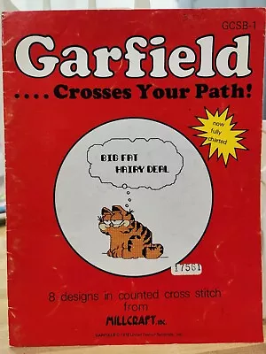 Vintage Garfield Counted Cross Stitch Booklet 1978 • $10