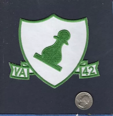 VA-42 GREEN PAWNS US NAVY Grumman A-6 INTRUDER NAS Oceana Attack Squadron Patch • $7.99