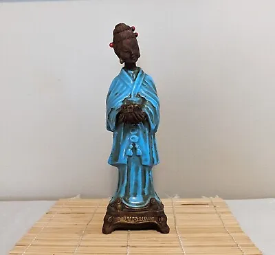 Kreiss Mid Century Modern Asian Japan China Woman Geisha Ceramic Figurine 9.25  • $24.50