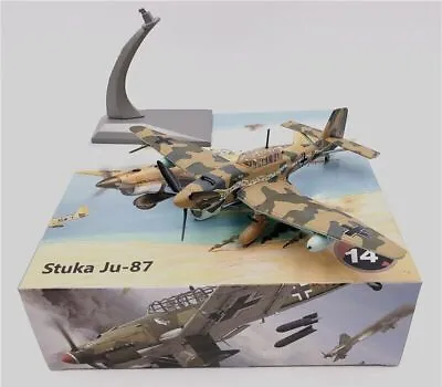 WLTK German Junkers Stuka Ju-87B Dive Bomber 1/72 Diecast Model Brown Ver. • $28.89