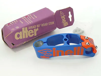 Cinelli Alter Threadless Stem Vintage 130mm Blue/orange Racing Bike 1  New NOS  • $135